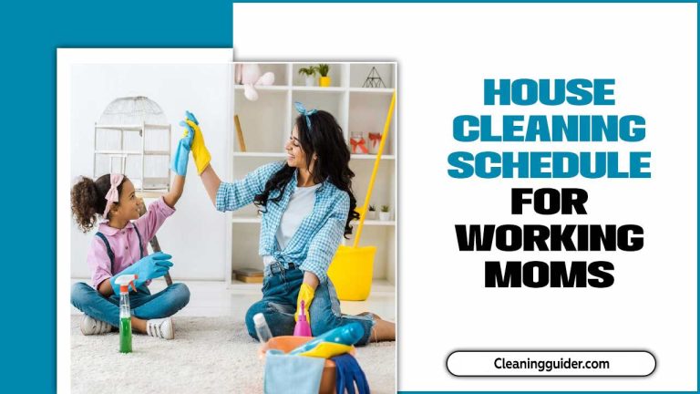 House Cleaning Schedule For Working Moms