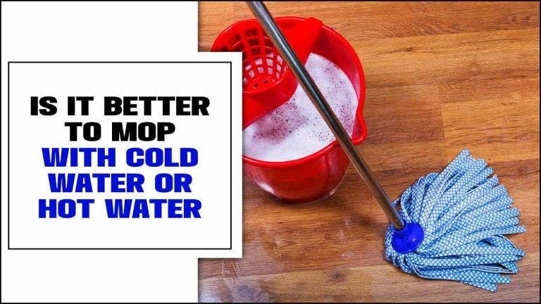 Mop With Cold Water Or Hot Water