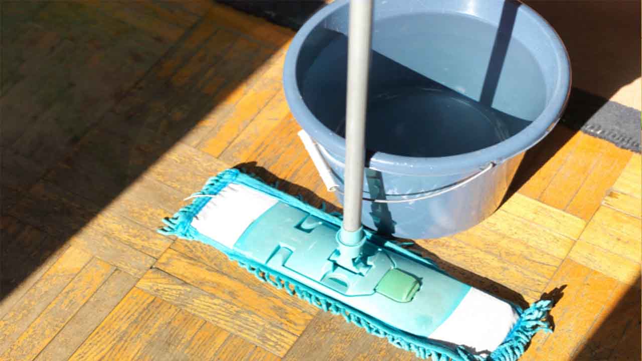 Mopping With Water And Mild Cleaner