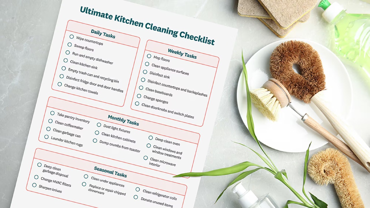 Seasonal Kitchen Cleaning-Checklist