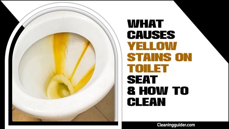 What Causes Yellow Stains On Toilet Seat & How To Clean